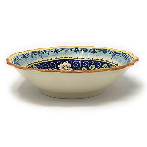 PARRINI - Hand Painted Italian Ceramic Serving Bowl