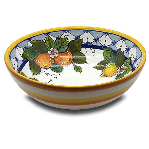 Hand Painted Tuscan Ceramic Kitchen Bowl - Made in Italy