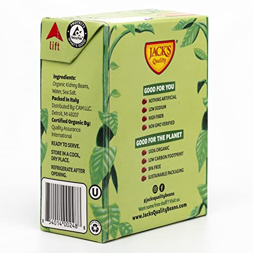 Jack's | Fagioli di alta qualità 380g | Ricchi di proteine e fibre, cuore sano | (Confezione da 8)