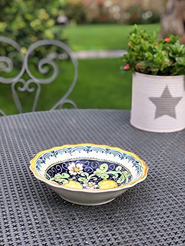 PARRINI - Hand Painted Italian Ceramic Serving Bowl