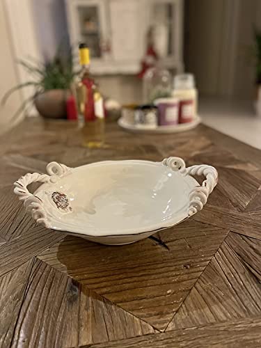 Italian Hand-Painted Ceramic Art Bowl - Made in Italy