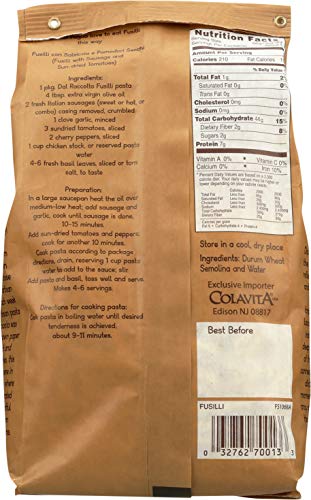 Fusilli Pugliesi Pasta - 1 lb Bag