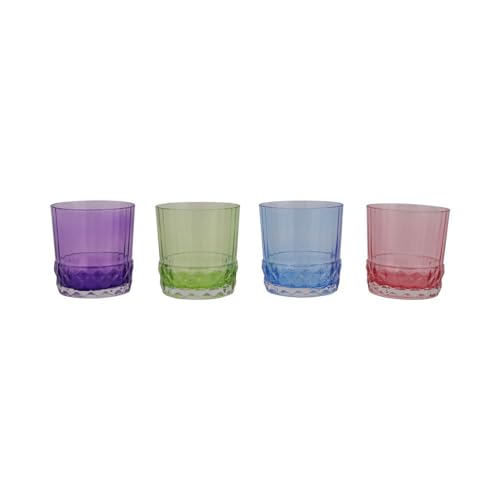 Vietri viva Deco Set of 4 Tumblers, 12oz