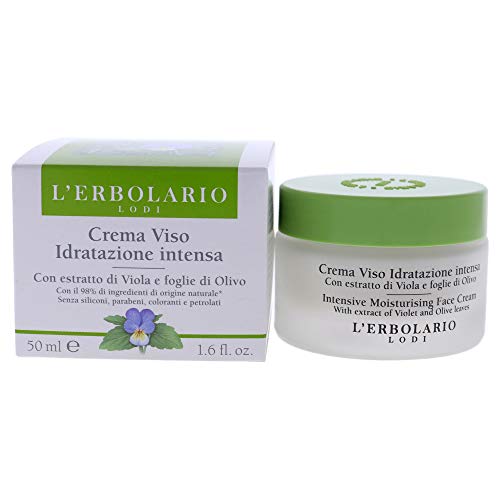 L'Erbolario Intensive Moisturising Face Cream - Light Texture Can Be Applied Day Or Night - Fast Absorbing, Non-Greasy - Hydrating And Nourishing Treatment - Ideal As A Base For Makeup - 1.6 Oz
