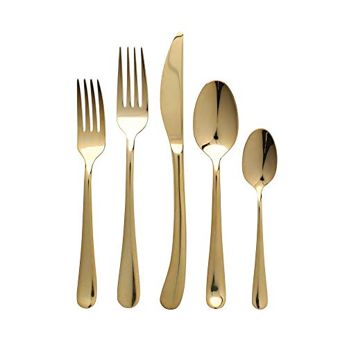 Vietri Oro 5-Piece Place Setting - Handmade Stainless Steel