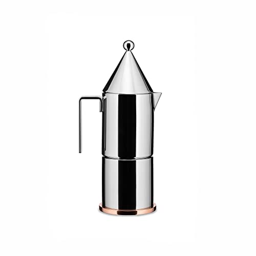 Alessi LA CONICA Espresso Coffee Maker, 3 Cup