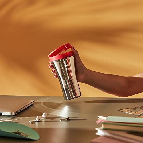 Alessi Caffa Double Wall Travel Mug - Red