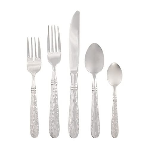 Vietri Martellato 5-Piece Place Setting - Italian Stainless Steel