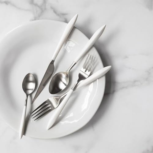 Vietri Ares Argento - White 5-Piece Place Setting