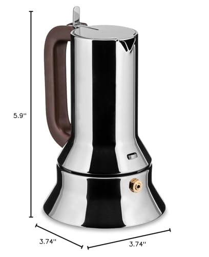Alessi 9090/1 - Italian Stainless Steel Espresso Maker