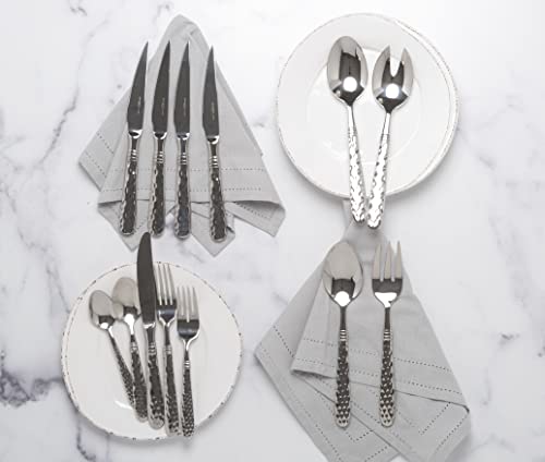 Vietri Martellato 5-Piece Place Setting - Italian Stainless Steel