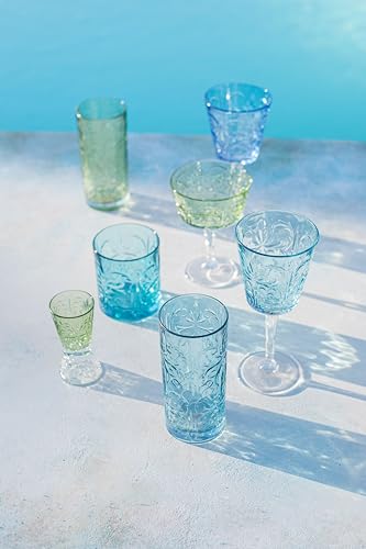 Vietri Barocco Cobalt Highball Glass Cocktail 12 oz
