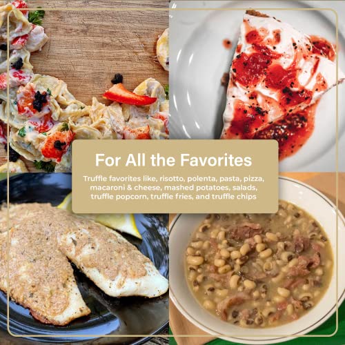 Truffletopia | Truffle Sauce Quartet | Real Italian Truffles | Best for Gourmet Pasta or Pizza Sauce | Gift Set | For Cooking and Baking | Gluten Free, Non-GMO, No MSG | 4 Sauces