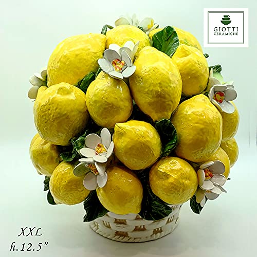 Italian Ceramic Lemons XXL Centerpieces - Handmade in Italy