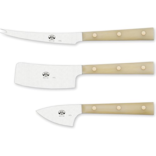 Coltellerie Berti Set of 3 Cheese Knives - Ivory Handles