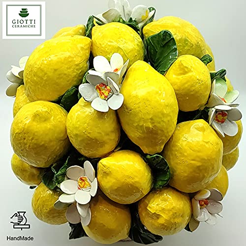 Italian Ceramic Lemons XXL Centerpieces - Handmade in Italy