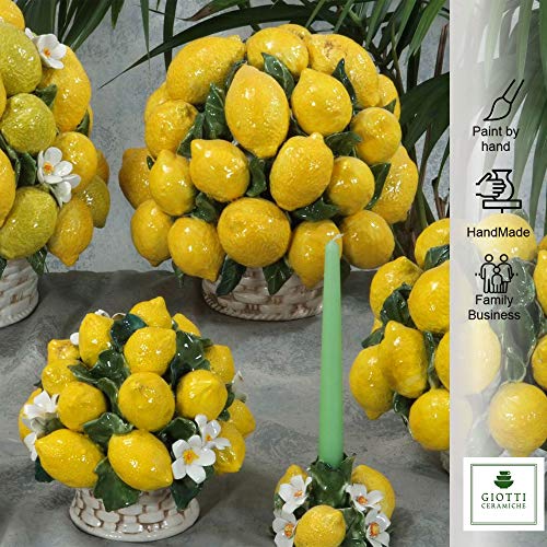 Italian Ceramic Lemons XXL Centerpieces - Handmade in Italy