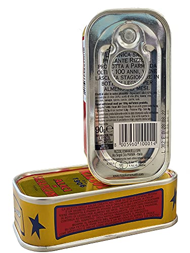 Alici Rizzoli fillets of anchovies in spicy sauce 3 boxes of 90 gr