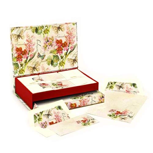 Italian Stationery Set in Keepsake Desktop Box By Kartos - Romantica
