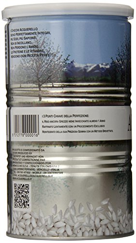 Italian Acquerello Rice, 2lb-3 Ounce Tin