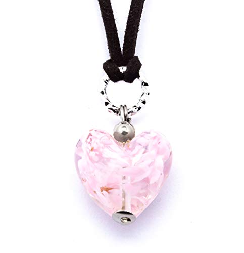 Murano Glass Heart Pendant - Handmade in Italy