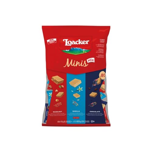 Loacker Minis Crispy Waffers 800g (Mix Flavours)