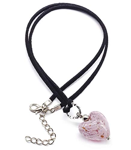 Murano Glass Heart Pendant - Handmade in Italy