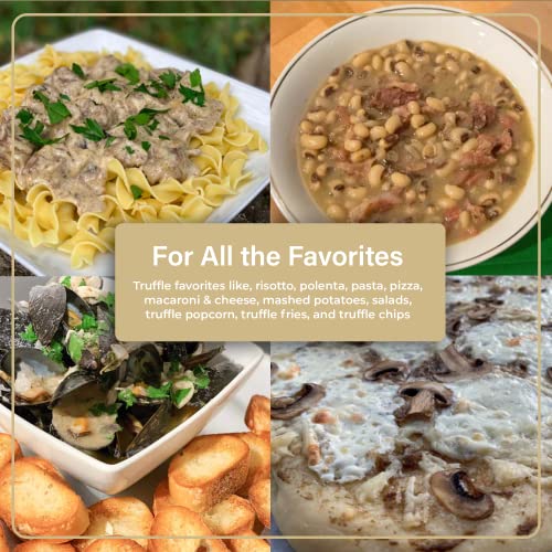 Truffletopia | Black and White Truffle Sauce w/Real Italian Truffles | Gourmet Pasta or Pizza Sauce | Gluten Free Non-GMO | Gift Set Sampler | Total of 34.2 Oz (2 Jars)