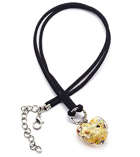 Murano Glass Heart Pendant - Handmade in Italy