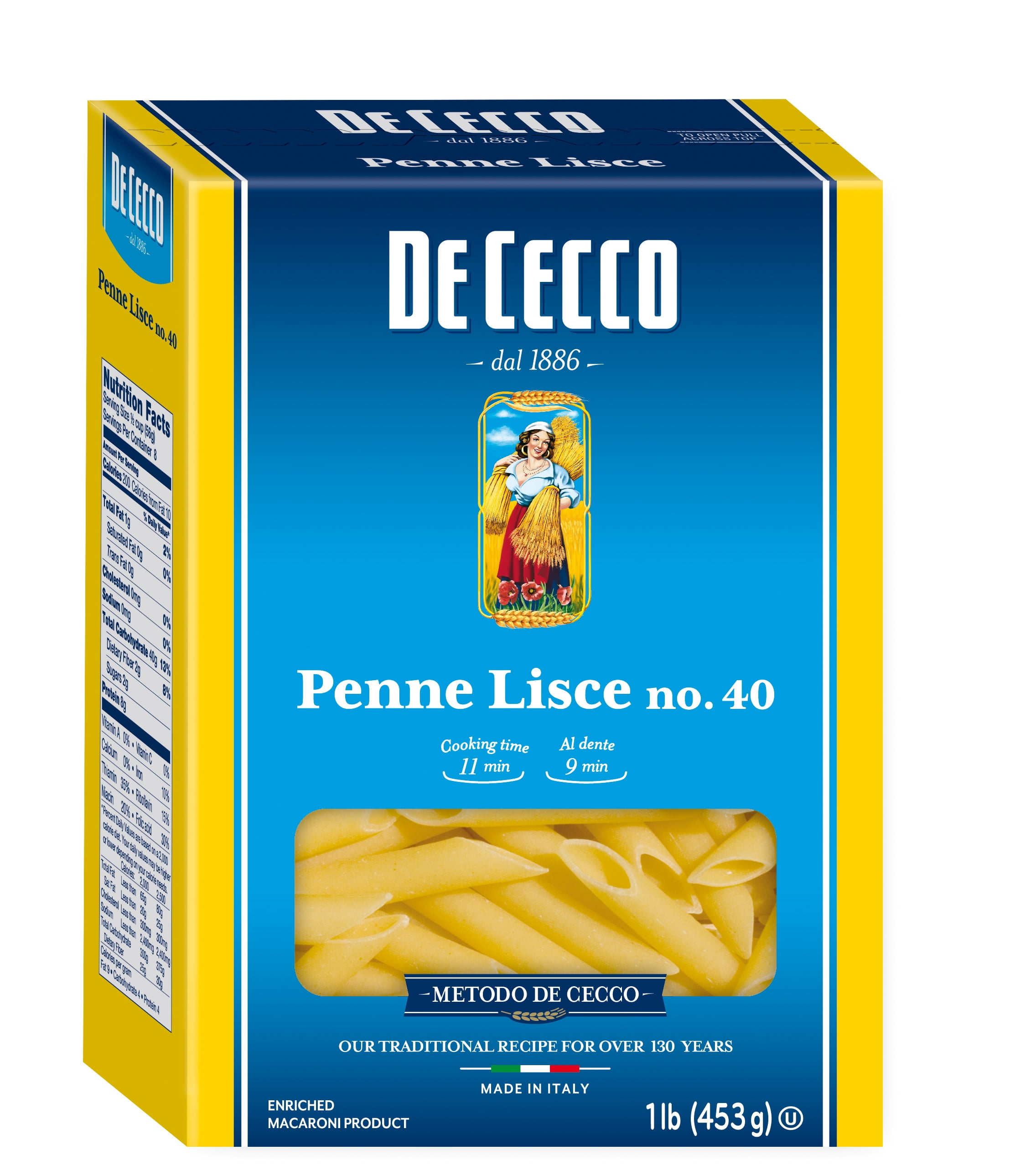 Smooth Penne Pasta from Italy