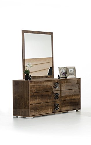 Limari Home Athen Dresser Wood & Chrome Brown/Black