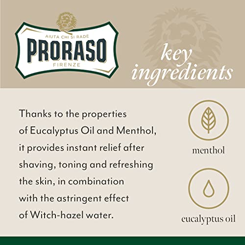 Proraso After Shave Lotion, Men's Refreshing Toning, 3.4oz