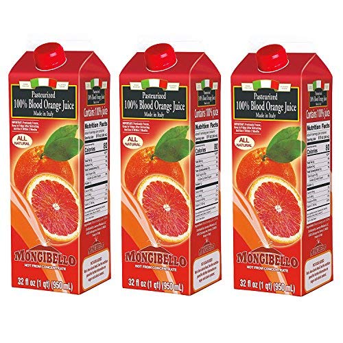 3-pack Mongibello Blood Orange Juice - 100% Fresh Squeezed
