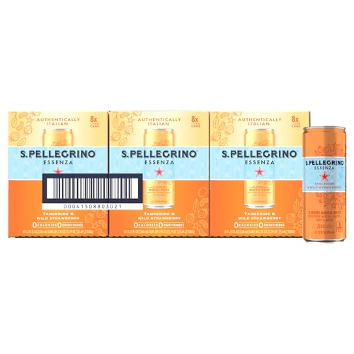 S.Pellegrino Tangerine Wild Strawberry Flavored Mineral Water