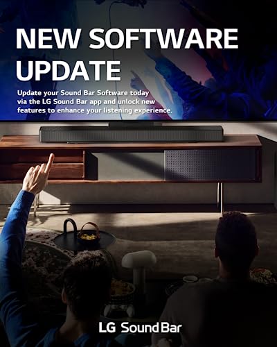 LG Sound Bar and Wireless Subwoofer S40Q - 2.1 Channel, 300 Watts Output, Home Theater Audio Black