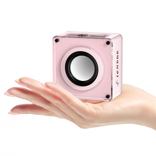 LENRUE Mini Bluetooth Speaker,Wireless Portable Speakers,5W Small Speaker with Clear Sound,Support TWS/TF Card,Lanyard Design for Hiking, Biking, Trip, Gift for Women/Boys/Girls/Teenagers