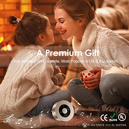 XLEADER [Smart Touch Wireless Speaker SoundAngel A8 (3rd Gen) 5W Small Bluetooth Speaker with Portable Waterproof Case 15H Mic TF Card AUX, Premium Electronic Christmas Xmas Gifts Champagne Gold
