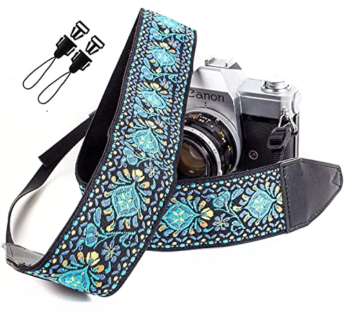 Art Tribute Camera Strap For Photographers Padded Universal Fit Neck Shoulder & Crossbody Strap Quick Release For DSLR/SLR/Mirrorless Canon Nikon Sony Olympus Compatible Photographer Gift