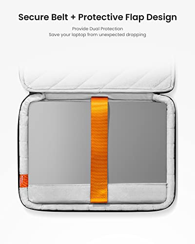 tomtoc 360 Protective Laptop Case for 15-inch MacBook Air M3/A3114 2024, M2/A2941 2023, 15 Inch Surface Laptop 5/4/3, Dell XPS 15 Plus, 15 MacBook Pro A1990 A1707, Water-Resistant Accessory Sleeve Bag