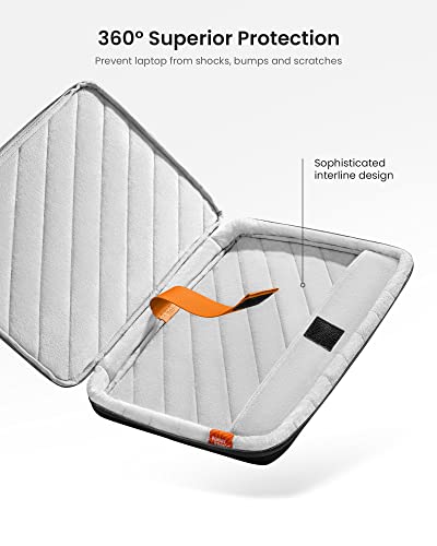 tomtoc 360 Protective Laptop Case for 15-inch MacBook Air M3/A3114 2024, M2/A2941 2023, 15 Inch Surface Laptop 5/4/3, Dell XPS 15 Plus, 15 MacBook Pro A1990 A1707, Water-Resistant Accessory Sleeve Bag