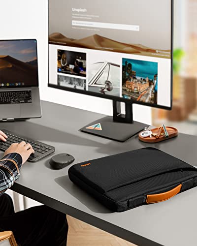 tomtoc 360 Protective Laptop Case for 15-inch MacBook Air M3/A3114 2024, M2/A2941 2023, 15 Inch Surface Laptop 5/4/3, Dell XPS 15 Plus, 15 MacBook Pro A1990 A1707, Water-Resistant Accessory Sleeve Bag