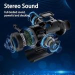 comiso Shower Bluetooth Speaker, IPX5 Waterproof Speakers with 360° HD Surround Sound, Punchy Bass, Wireless TWS Pairing, 24H Playtime, Portable Speaker for Home/Outdoor/Camping/Beach, Birthday Gifts