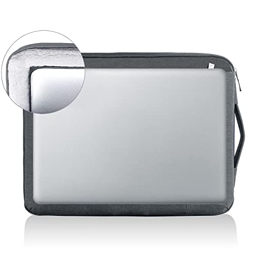 LANDICI 360° Protective Laptop Sleeve 15.6 Inch for MacBook Pro 16 M2/M1,MacBook Air 15,Computer Bag Carrying Case for 15-16 Inch HP Dell Asus Lenovo Notebook, Slim, Shockproof, Waterproof, Grey