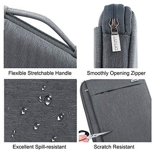 LANDICI 360° Protective Laptop Sleeve 15.6 Inch for MacBook Pro 16 M2/M1,MacBook Air 15,Computer Bag Carrying Case for 15-16 Inch HP Dell Asus Lenovo Notebook, Slim, Shockproof, Waterproof, Grey