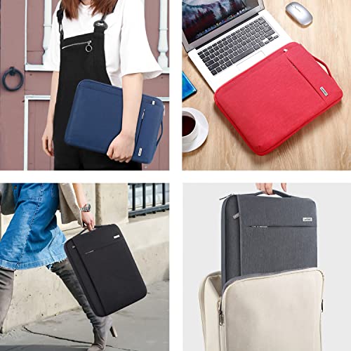 LANDICI 360° Protective Laptop Sleeve 15.6 Inch for MacBook Pro 16 M2/M1,MacBook Air 15,Computer Bag Carrying Case for 15-16 Inch HP Dell Asus Lenovo Notebook, Slim, Shockproof, Waterproof, Grey