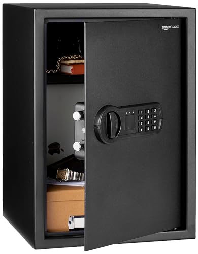 Amazon Basics Steel Security Safe - Programmable Keypad Lock