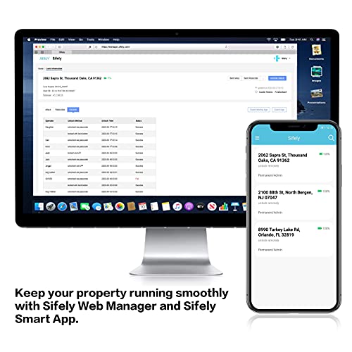 Sifely Smart Lock - Biometric Fingerprint Smart Door Lock - Keypad Keyless Entry Door Lock - Passcode Code Door Lock - Digital Door Lock - Door Handle - Door Knob - Door Lever - Deadbolt Alternatives