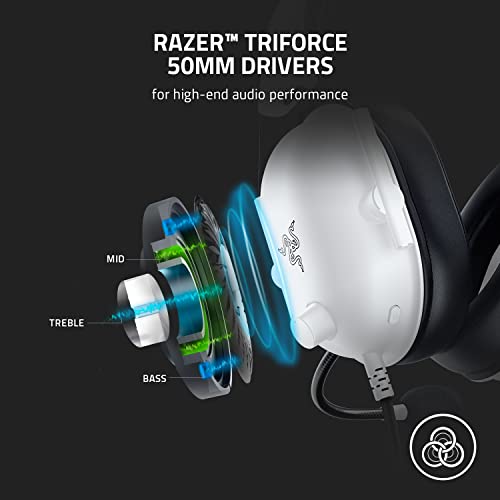Razer BlackShark V2 X Gaming Headset White 7.1