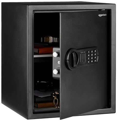 Amazon Basics Steel Home Security Safe, Electronic Keypad Lock
