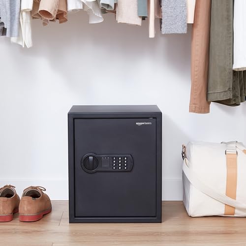 Amazon Basics Steel Home Security Safe, Electronic Keypad Lock